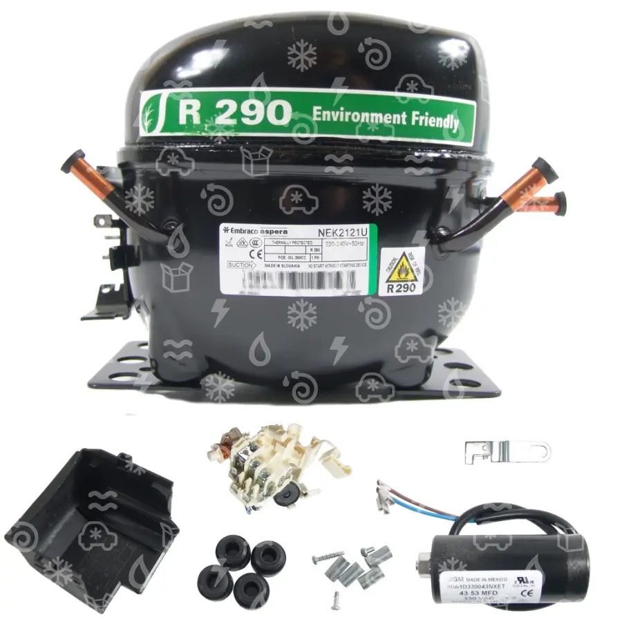 kompresor EMBRACO NEK2121U, LBP - R290, 220 - 240V, 50 H